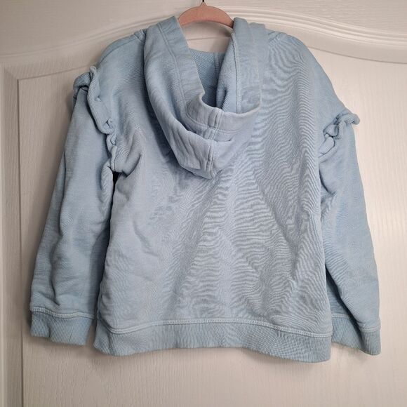 Pale Blue Ruffle Sleeve Hoodie by Gymboree - Picture 3 of 5